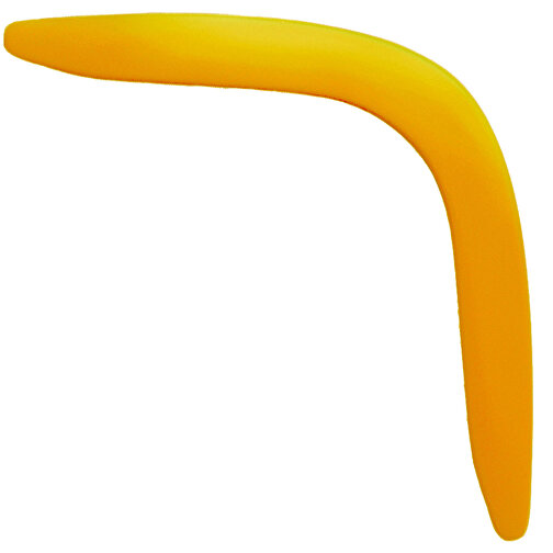 Bumerang 'Mini' , standard-gelb, Kunststoff, 32,00cm x 0,40cm x 3,40cm (Länge x Höhe x Breite), Bild 1