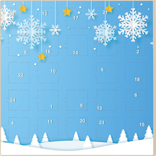 Calendario dell\'Avvento quadrato Ritter SPORT cubetti di cioccolato, Immagine 1