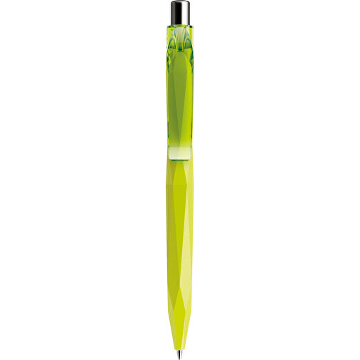 Prodir QS20 PMT Push Kugelschreiber , Prodir, gelbgrün / silber poliert, Kunststoff/Metall, 14,10cm x 1,60cm (Länge x Breite), Bild 1