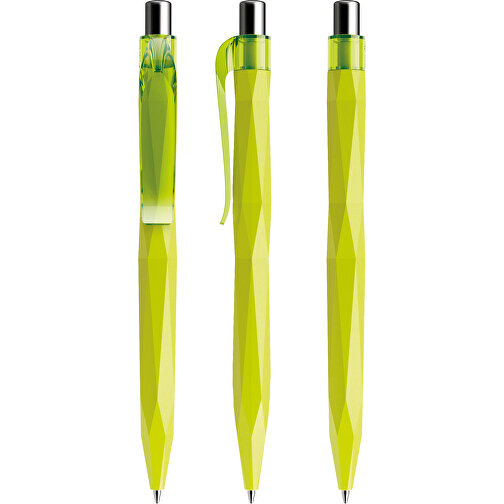 Prodir QS20 PMT Push Kugelschreiber , Prodir, gelbgrün / silber poliert, Kunststoff/Metall, 14,10cm x 1,60cm (Länge x Breite), Bild 6