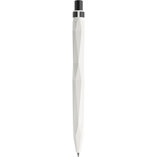 Prodir QS20 PMS Push Kugelschreiber , Prodir, weiß / schwarz satiniert, Kunststoff/Metall, 14,10cm x 1,60cm (Länge x Breite), Bild 3