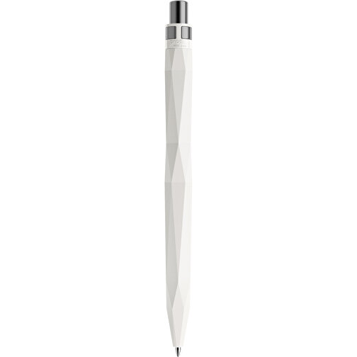 Prodir QS20 PMS Push Kugelschreiber , Prodir, weiß / graphit satiniert, Kunststoff/Metall, 14,10cm x 1,60cm (Länge x Breite), Bild 3