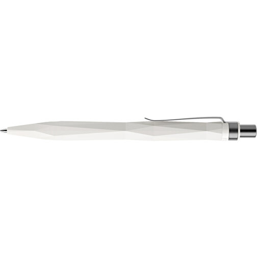 Prodir QS20 PMS Push Kugelschreiber , Prodir, weiß / graphit satiniert, Kunststoff/Metall, 14,10cm x 1,60cm (Länge x Breite), Bild 5