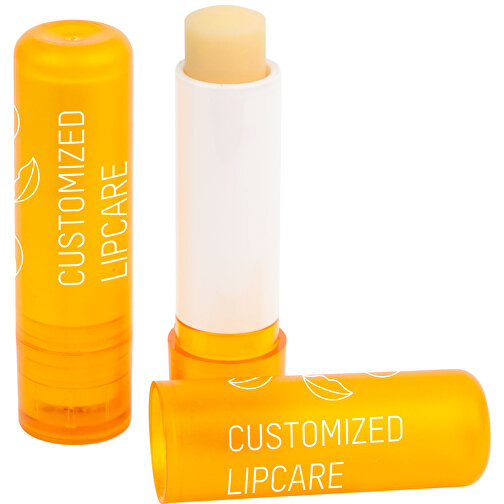 Fairtrade Lippenpflegestift 'Lipcare Original LipNature Fair' , gelb-orange, Kunststoff, 6,90cm (Höhe), Bild 1
