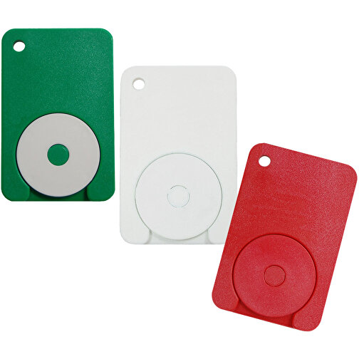 Chip-Schlüsselanhänger 'Fix' , standard-rot, Kunststoff, 4,90cm x 0,40cm x 3,20cm (Länge x Höhe x Breite), Bild 2