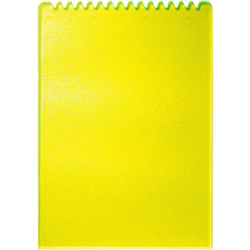 Eiskratzer 'Rechteck' , trend-gelb PS, Kunststoff, 14,70cm x 0,30cm x 10,30cm (Länge x Höhe x Breite), Bild 1