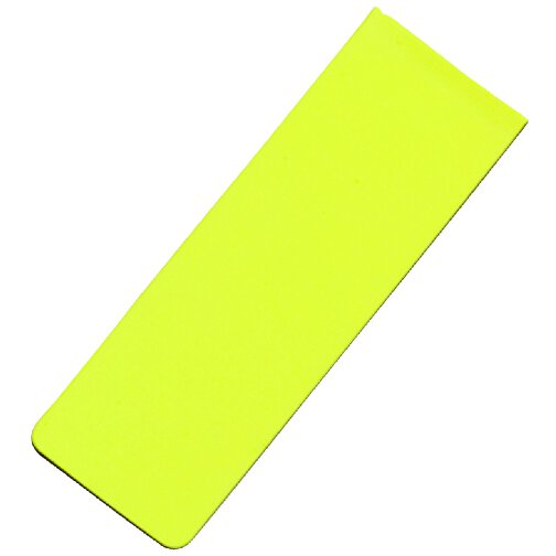 Lesezeichen SUMIT , gelb, Metall, 2,00cm x 0,20cm x 6,00cm (Länge x Höhe x Breite), Bild 1
