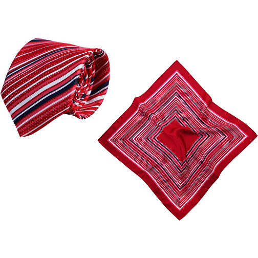 Sæt (slips, nikkeldug af ren silke, twill af ren silke, ca. 53 x 53 cm), Billede 1