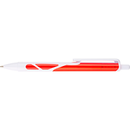 Kugelschreiber Favour Weiß , Promo Effects, weiß / rot, Kunststoff, 14,20cm (Länge), Bild 7