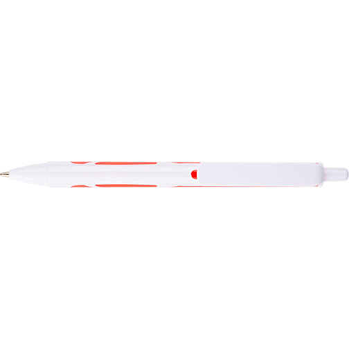 Kugelschreiber Favour Weiß , Promo Effects, weiß / rot, Kunststoff, 14,20cm (Länge), Bild 8