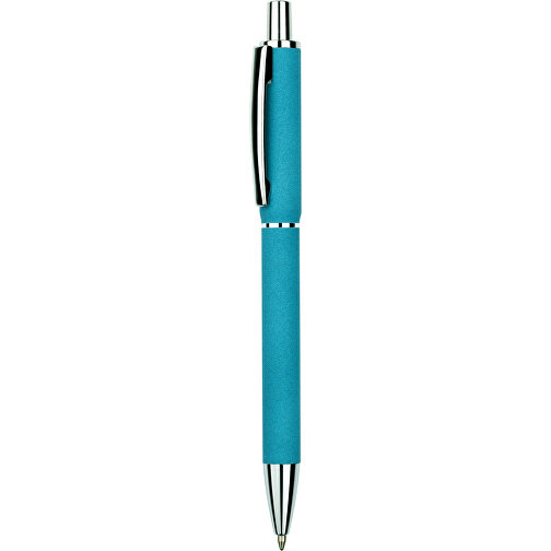 Kugelschreiber Sand , Promo Effects, blau, Aluminium, 14,00cm x 1,00cm (Länge x Breite), Bild 1