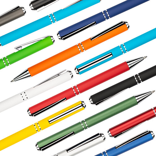 Kugelschreiber Lagos Matt , Promo Effects, weiß, Aluminium, 14,60cm x 1,10cm (Länge x Breite), Bild 10