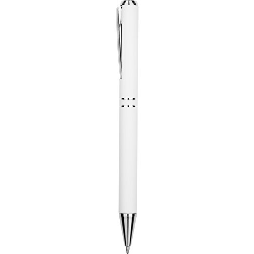 Kugelschreiber Lagos Matt , Promo Effects, weiß, Aluminium, 14,60cm x 1,10cm (Länge x Breite), Bild 3