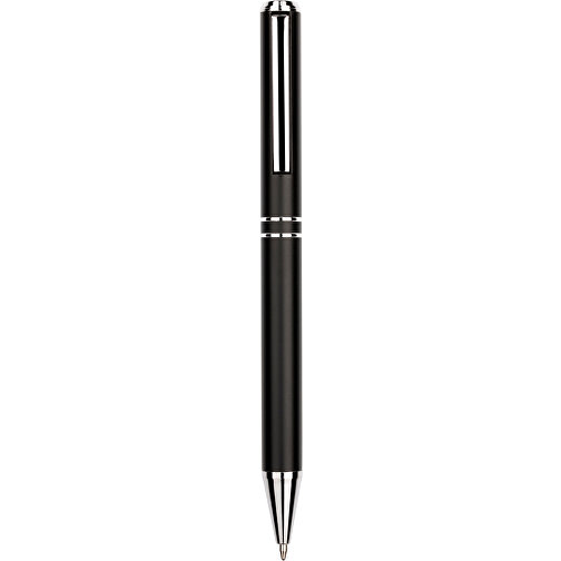Kugelschreiber Lagos Metallic , Promo Effects, schwarz, Aluminium, 14,70cm x 2,10cm (Länge x Breite), Bild 2