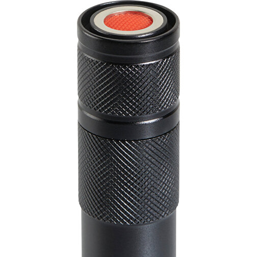 Multifunktions Taschenlampe Mit Zoom-Funktion Und Trageschlaufe , schwarz, Aluminium, 15,00cm (Höhe), Bild 9