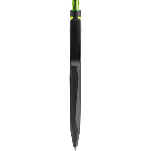 Prodir QS20 Soft Touch PRS Push Kugelschreiber , Prodir, schwarz / schwarz / gelbgrün, Kunststoff/Metall, 14,10cm x 1,60cm (Länge x Breite), Bild 1