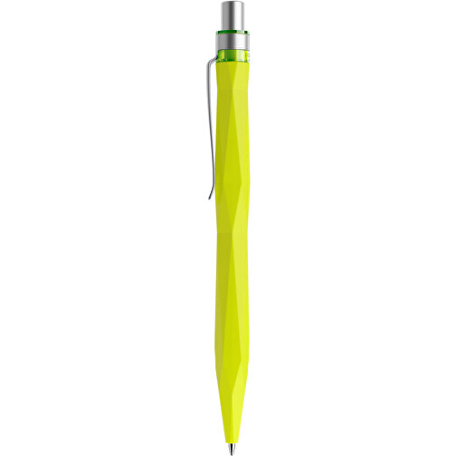 Prodir QS20 Soft Touch PRS Push Kugelschreiber , Prodir, gelbgrün / silber satiniert, Kunststoff/Metall, 14,10cm x 1,60cm (Länge x Breite), Bild 2