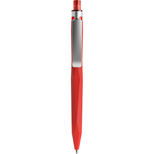 Prodir QS20 Soft Touch PRS Push Kugelschreiber , Prodir, rot / silber, Kunststoff/Metall, 14,10cm x 1,60cm (Länge x Breite), Bild 1