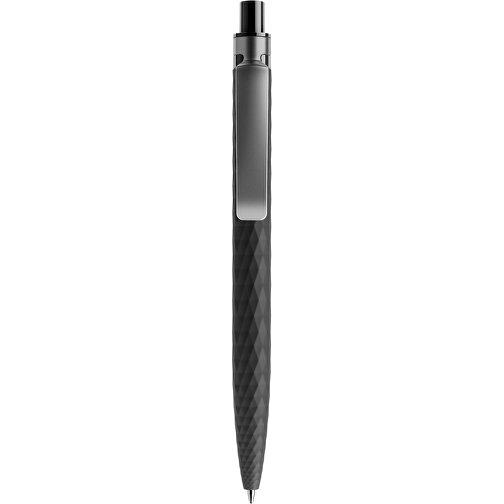 Prodir QS01 Soft Touch PRS Push Kugelschreiber , Prodir, schwarz/graphit, Kunststoff/Metall, 14,10cm x 1,60cm (Länge x Breite), Bild 1