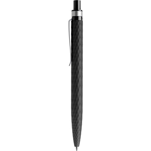 Prodir QS01 Soft Touch PRS Push Kugelschreiber , Prodir, schwarz/silber, Kunststoff/Metall, 14,10cm x 1,60cm (Länge x Breite), Bild 2