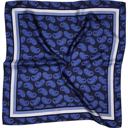 Nicki tørklæde, ren silke, twill, trykt, ca. 53 x 53 cm, Billede 1
