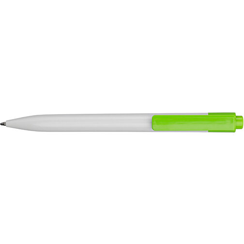 Kugelschreiber Summer , Promo Effects, weiß/grün, Kunststoff, 13,50cm (Länge), Bild 4
