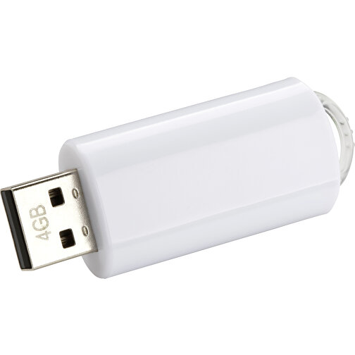 USB-Stick SPRING 3.0 16GB , Promo Effects MB , weiß MB , 16 GB , Kunststoff MB , 10 - 45 MB/s MB , 5,80cm x 1,20cm x 2,10cm (Länge x Höhe x Breite), Bild 1
