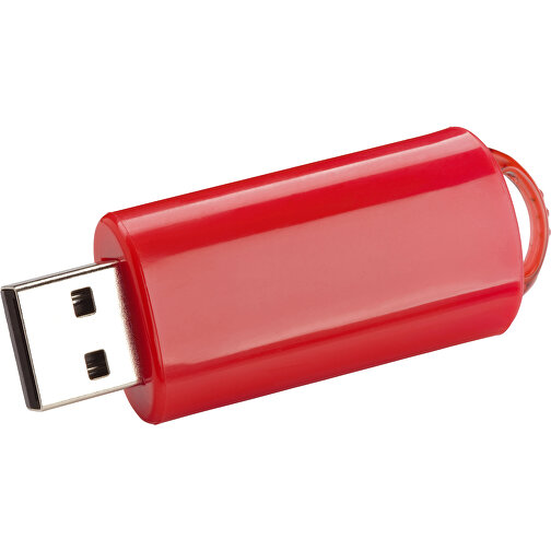 USB-Stick SPRING 64GB , Promo Effects MB , rot MB , 65 GB , Kunststoff MB , 3 - 10 MB/s MB , 5,80cm x 1,20cm x 2,10cm (Länge x Höhe x Breite), Bild 1