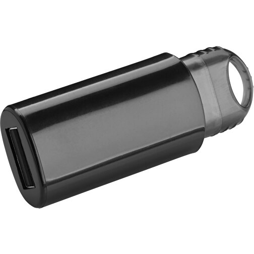 USB-Stick SPRING 16GB , Promo Effects MB , schwarz MB , 16 GB , Kunststoff MB , 3 - 10 MB/s MB , 5,80cm x 1,20cm x 2,10cm (Länge x Höhe x Breite), Bild 2