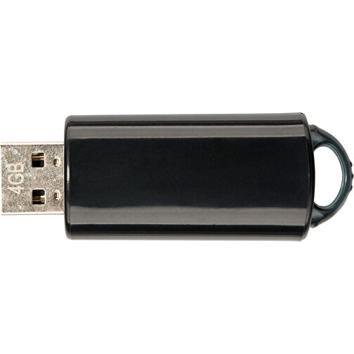 USB-Stick SPRING 16GB , Promo Effects MB , schwarz MB , 16 GB , Kunststoff MB , 3 - 10 MB/s MB , 5,80cm x 1,20cm x 2,10cm (Länge x Höhe x Breite), Bild 4