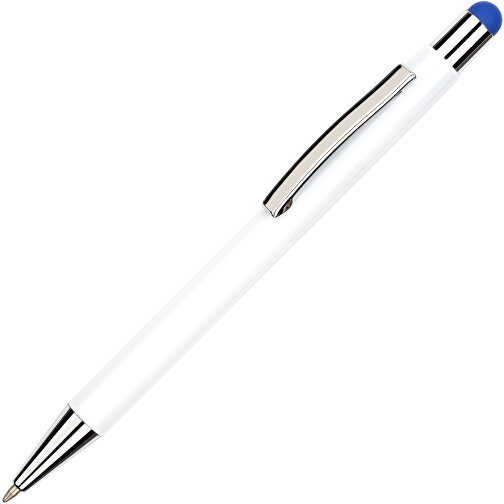 Kugelschreiber Philadelphia , Promo Effects, weiss/dunkelblau, Aluminium, 13,50cm x 0,80cm (Länge x Breite), Bild 6
