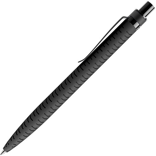 Prodir QS03 Soft Touch PRS Push Kugelschreiber , Prodir, schwarz/schwarz, Kunststoff/Metall, 14,10cm x 1,60cm (Länge x Breite), Bild 4