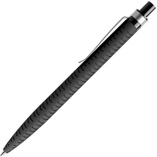 Prodir QS03 Soft Touch PRS Push Kugelschreiber , Prodir, schwarz/silber, Kunststoff/Metall, 14,10cm x 1,60cm (Länge x Breite), Bild 4