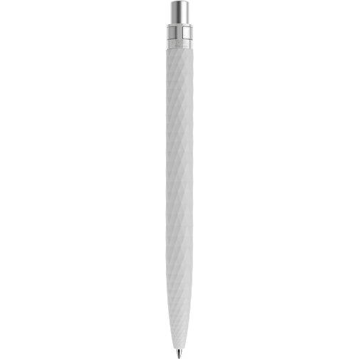 Prodir QS01 Soft Touch PRS Push Kugelschreiber , Prodir, zementgrau/silber satiniert, Kunststoff/Metall, 14,10cm x 1,60cm (Länge x Breite), Bild 3