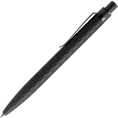 Prodir QS01 Soft Touch PRS Push Kugelschreiber , Prodir, schwarz/schwarz satiniert, Kunststoff/Metall, 14,10cm x 1,60cm (Länge x Breite), Bild 4