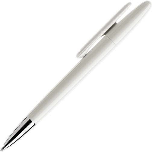 Prodir DS5 TPC Twist Kugelschreiber , Prodir, weiß, Kunststoff/Metall, 14,30cm x 1,60cm (Länge x Breite), Bild 4