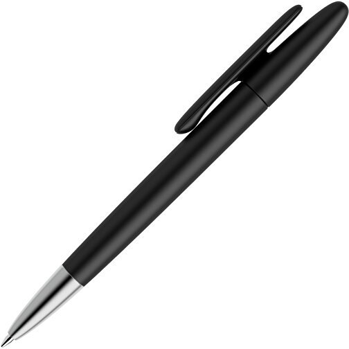 Prodir DS5 TMS Twist Kugelschreiber , Prodir, schwarz, Kunststoff/Metall, 14,30cm x 1,60cm (Länge x Breite), Bild 4