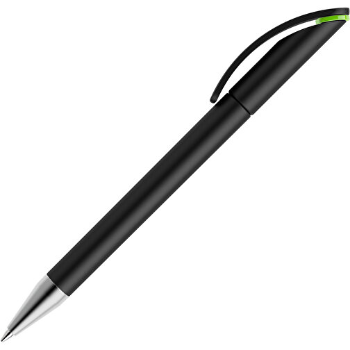 Prodir DS3 TMS Twist Kugelschreiber , Prodir, schwarz / hellgrün, Kunststoff/Metall, 13,80cm x 1,50cm (Länge x Breite), Bild 4