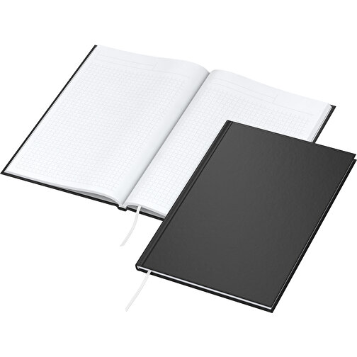 Notebook Memo-Book A5 Bestseller, nero opaco, serigrafia digitale, Immagine 2