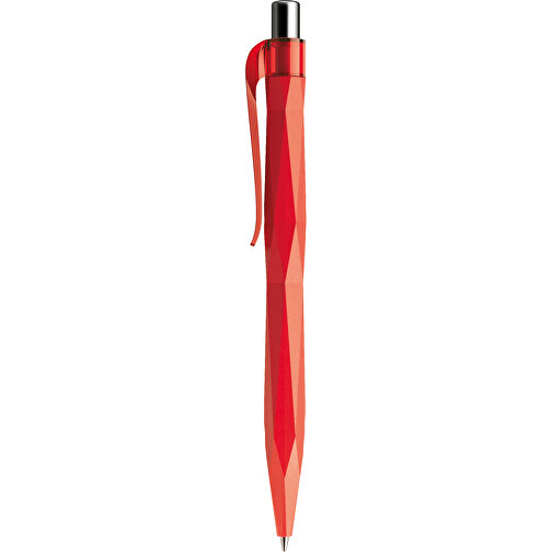Prodir QS20 PRT Push Kugelschreiber , Prodir, rot / silber poliert, Kunststoff/Metall, 14,10cm x 1,60cm (Länge x Breite), Bild 2