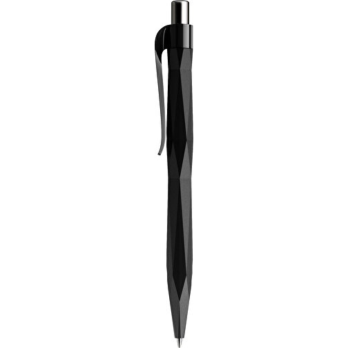 Prodir QS20 PMP Push Kugelschreiber , Prodir, schwarz / silber poliert, Kunststoff/Metall, 14,10cm x 1,60cm (Länge x Breite), Bild 2