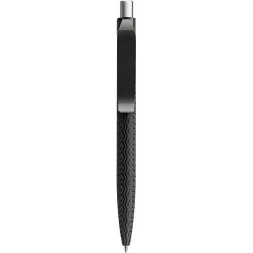 Prodir QS03 PMP Push Kugelschreiber , Prodir, schwarz/silber satiniert, Kunststoff/Metall, 14,10cm x 1,60cm (Länge x Breite), Bild 6