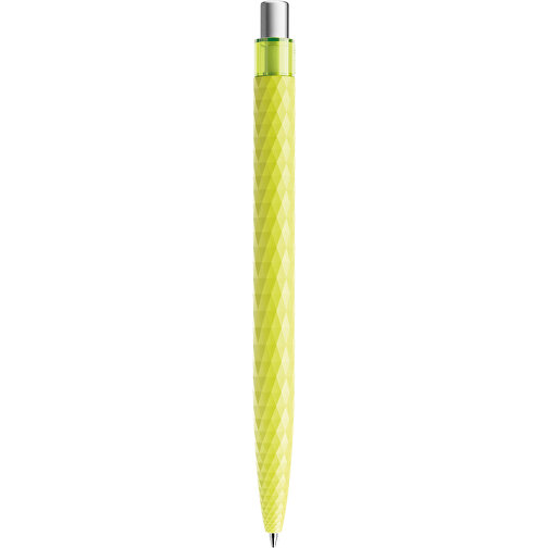 Prodir QS01 PRT Push Kugelschreiber , Prodir, gelbgrün/silber satiniert, Kunststoff/Metall, 14,10cm x 1,60cm (Länge x Breite), Bild 3