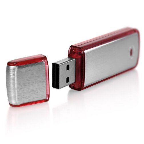 USB-Stick AMBIENT  64GB , Promo Effects MB , rot MB , 65 GB , Aluminium / Kunststoff MB , 3 - 10 MB/s MB , 6,70cm x 0,90cm x 2,10cm (Länge x Höhe x Breite), Bild 2