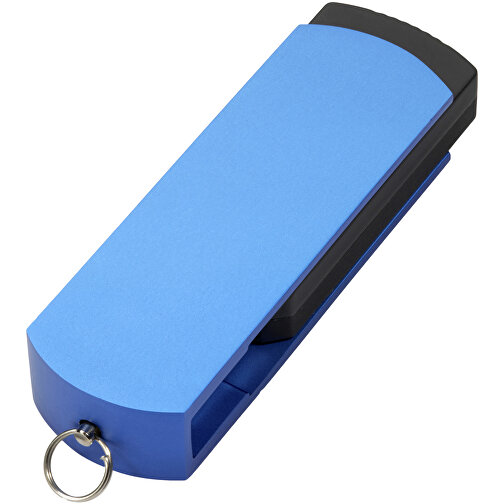 USB-Stick COVER 64GB , Promo Effects MB , blau MB , 65 GB , Kunststoff/Aluminium MB , 3 - 10 MB/s MB , 5,40cm x 0,85cm x 1,70cm (Länge x Höhe x Breite), Bild 2