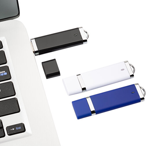 USB-Stick BASIC 64 GB , Promo Effects MB , weiß MB , 65 GB , Kunststoff MB , 3 - 10 MB/s MB , 7,40cm x 0,70cm x 2,00cm (Länge x Höhe x Breite), Bild 5