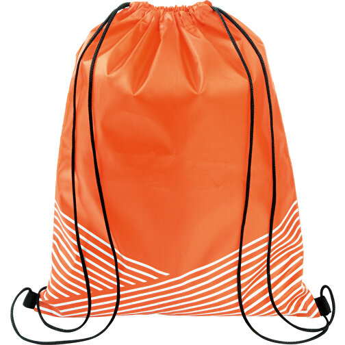 Turnbeutel BRILLIANT , orange, 210D Polyester, 44,00cm x 34,00cm (Länge x Breite), Bild 1