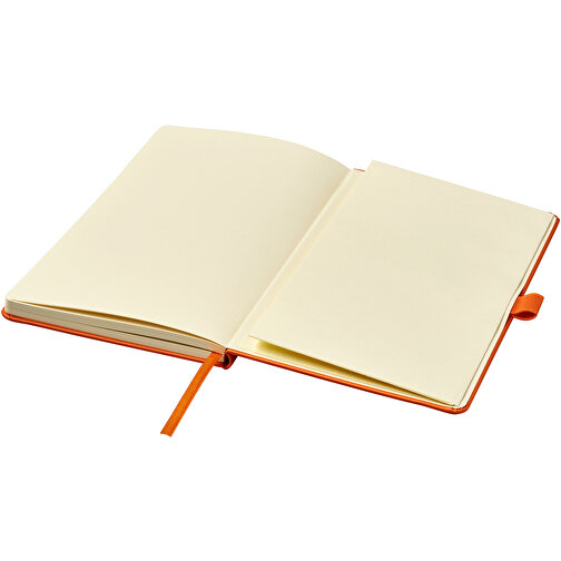 Nova A5 Gebundenes Notizbuch , orange, Lederimitat Papier, 21,50cm x 1,60cm x 14,20cm (Länge x Höhe x Breite), Bild 4