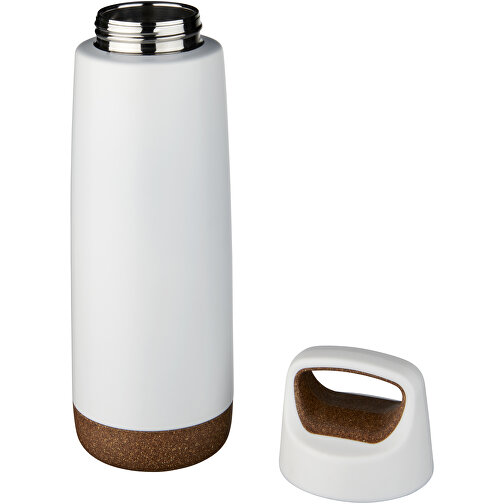Valhalla 600 Ml Kupfer-Vakuum Isolierflasche , weiß, Edelstahl, Kork, 25,50cm (Höhe), Bild 2