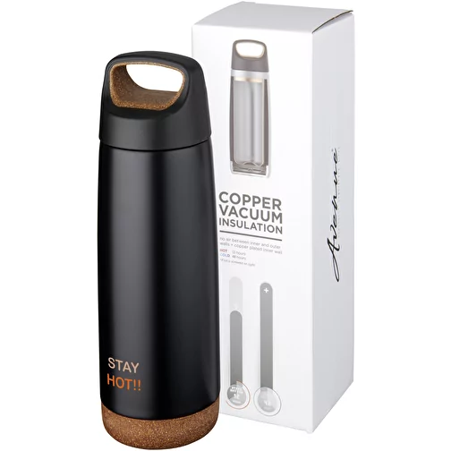 Bouteille de sport 600 ml avec isolation par le vide et couche de cuivre Valhalla, Image 3